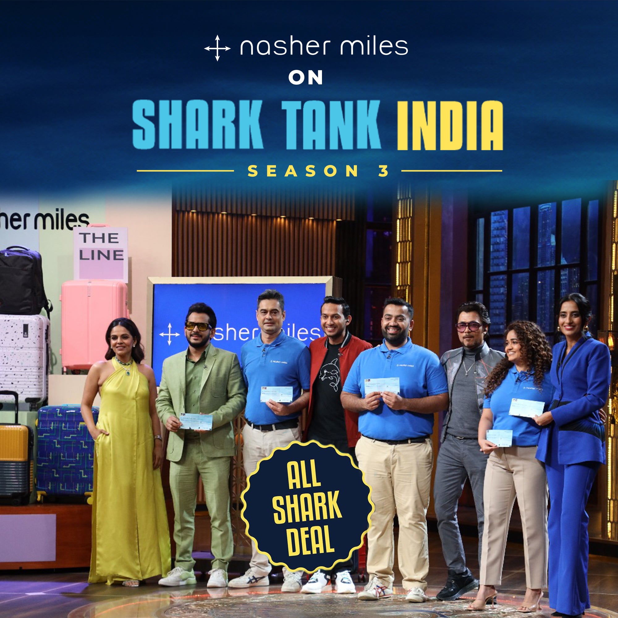 Nasher Miles Creates History on Shark Tank India Season 3 with an All-Shark Deal