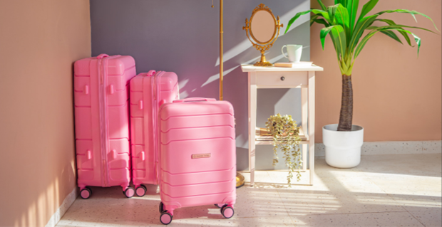 Inspired by Disney's Barbie, A Magical Journey with Pink Suitcase Sets and Trolley Bags Awaits