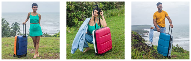 Dual-Toned Luggage Trolley Bags | Express Yourself with Colours