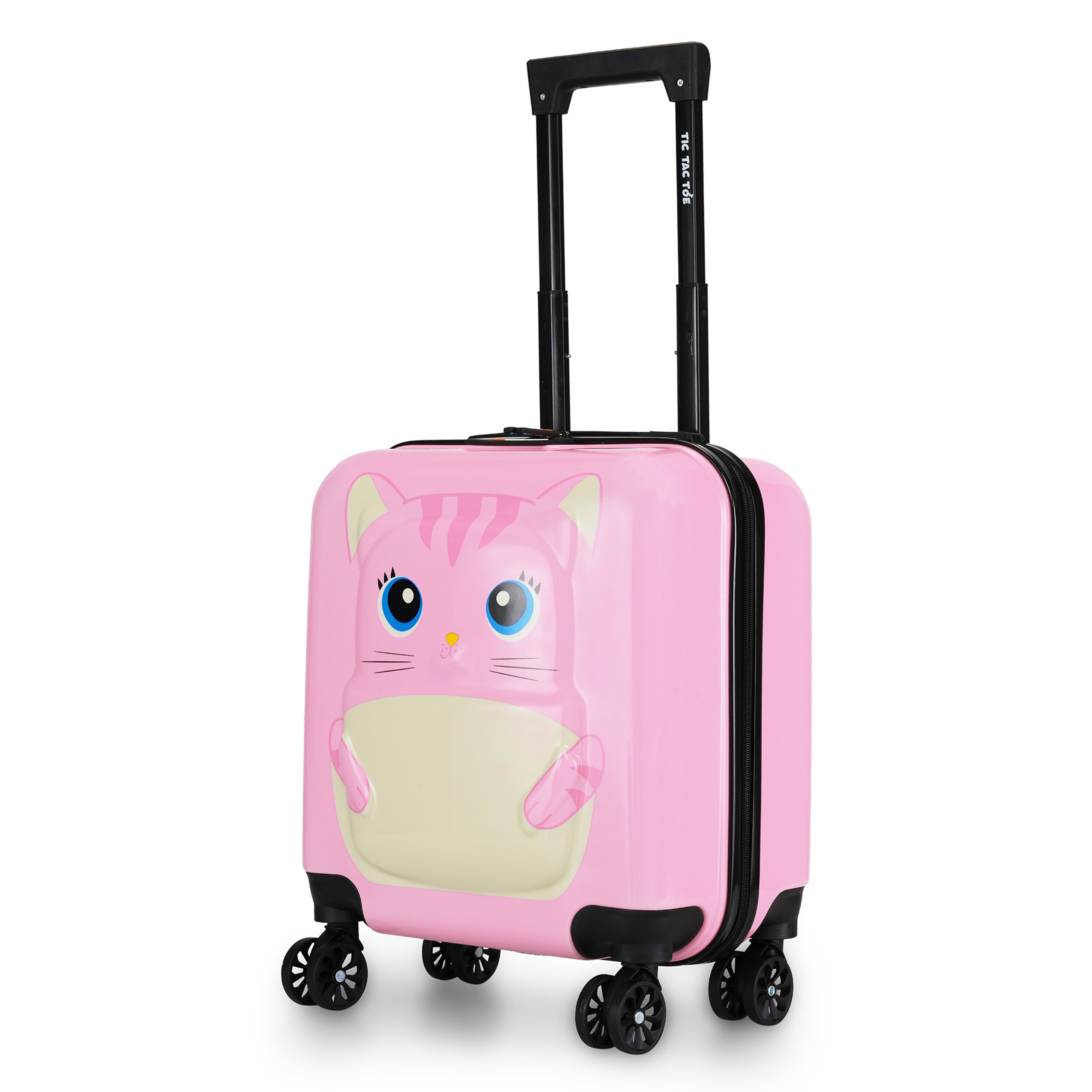 Buy Tic Tac Toe by Nasher Miles Zoo Cat Hard-Sided Cabin Luggage Pink 17  inch Kids Trolley Bag Online at Best Prices in India - JioMart.