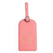 Personalized Luggage Tag Bright Pink