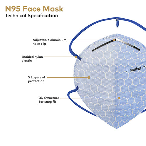 Block Design N95 Face Mask