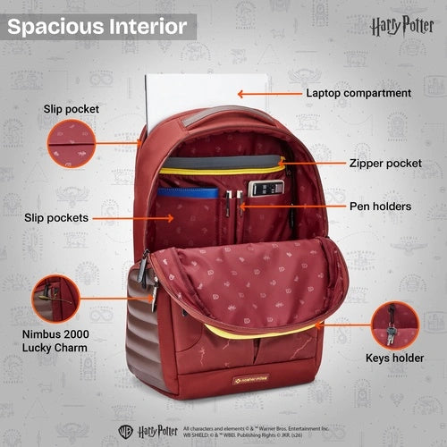 InteriorviewoftheNasherMilesQuidditchbackpackshowingapaddedlaptopcompartmentandorganizedpockets.webp