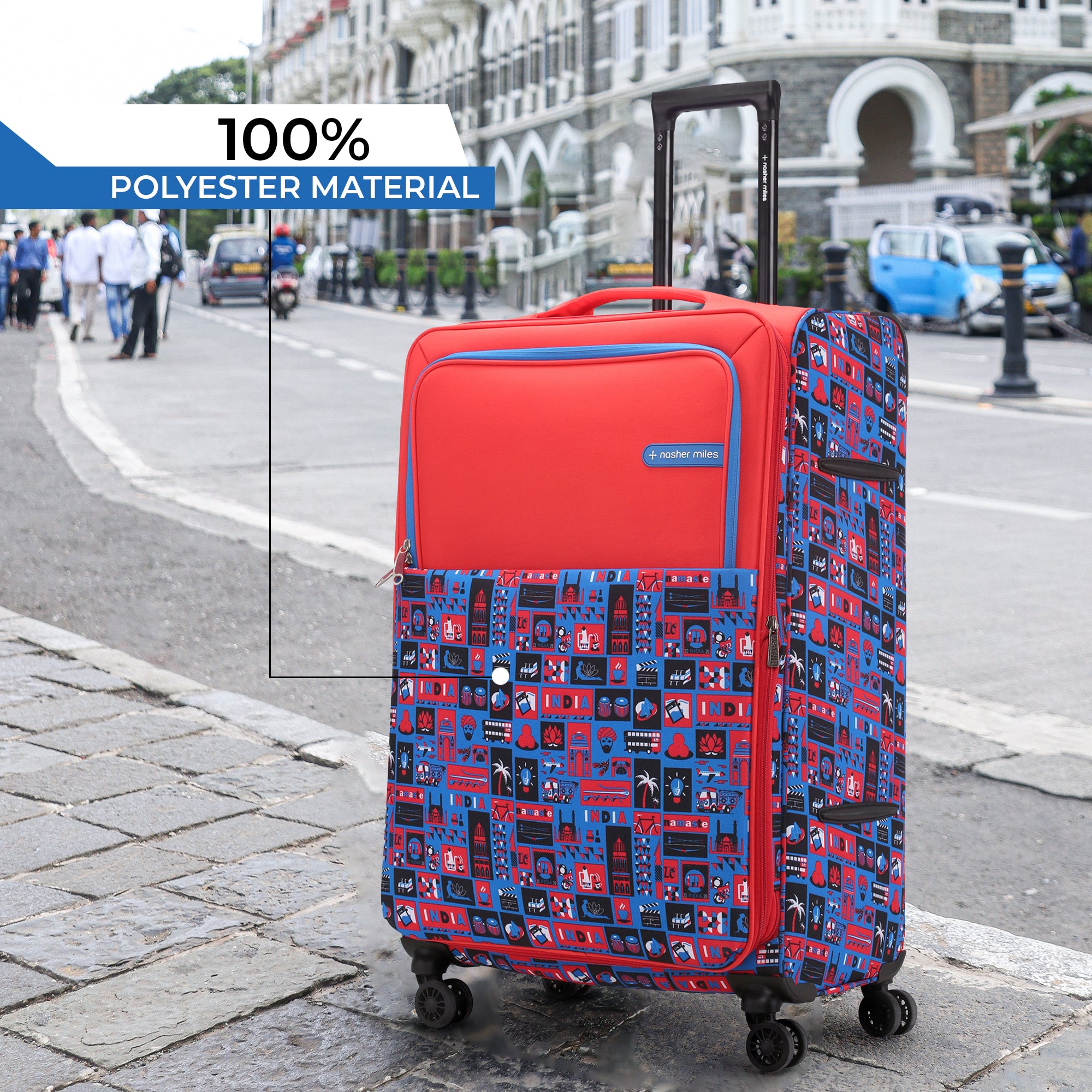 Multicolor Polyester Luggage Trolley Bag, for Travelling, Size : Small,  Medium at Rs 1,600 / Piece in Greater Noida