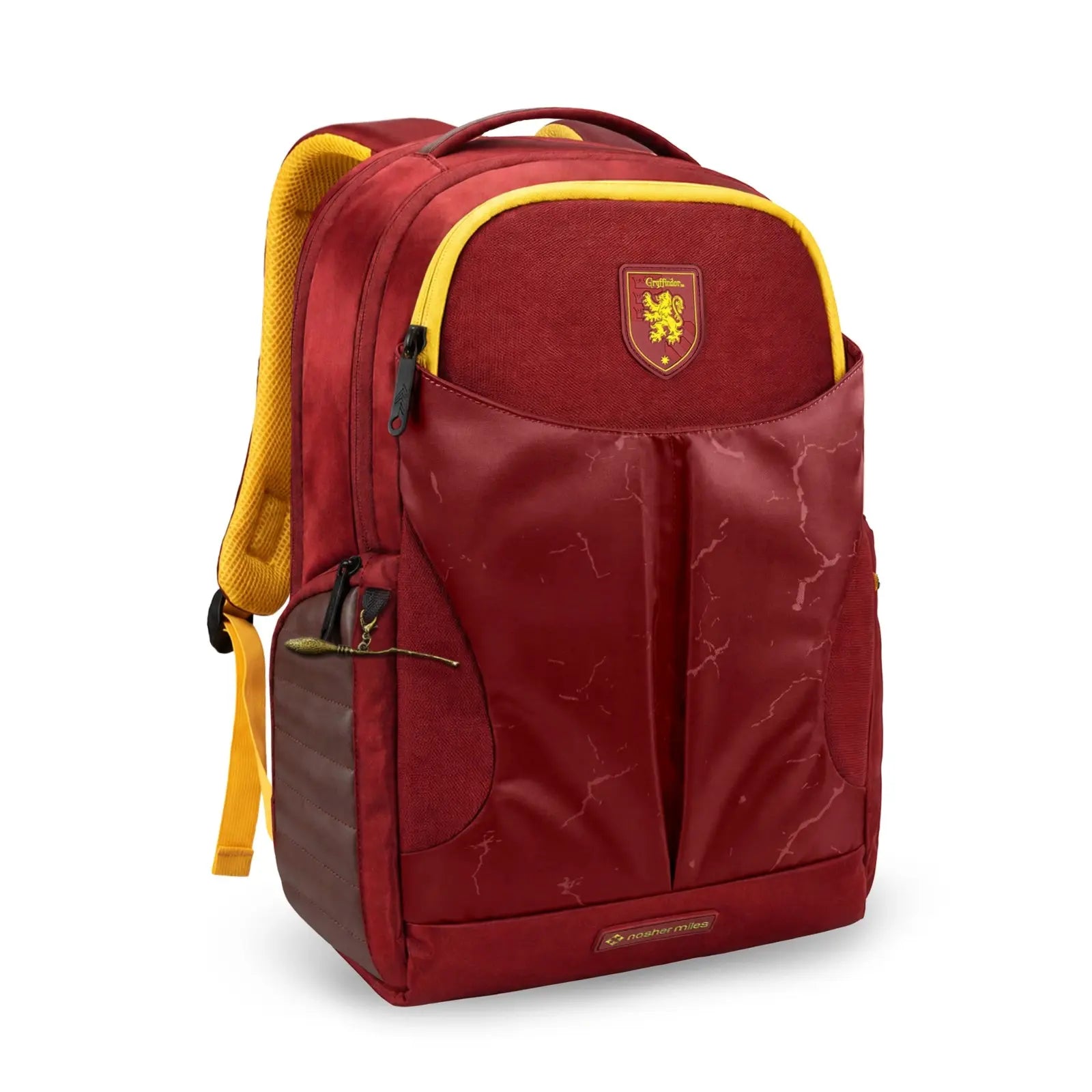 NasherMilesHarryPotterQuidditchlaptopbackpackinmaroonwithanexclusivebroomcharmkeychain.webp