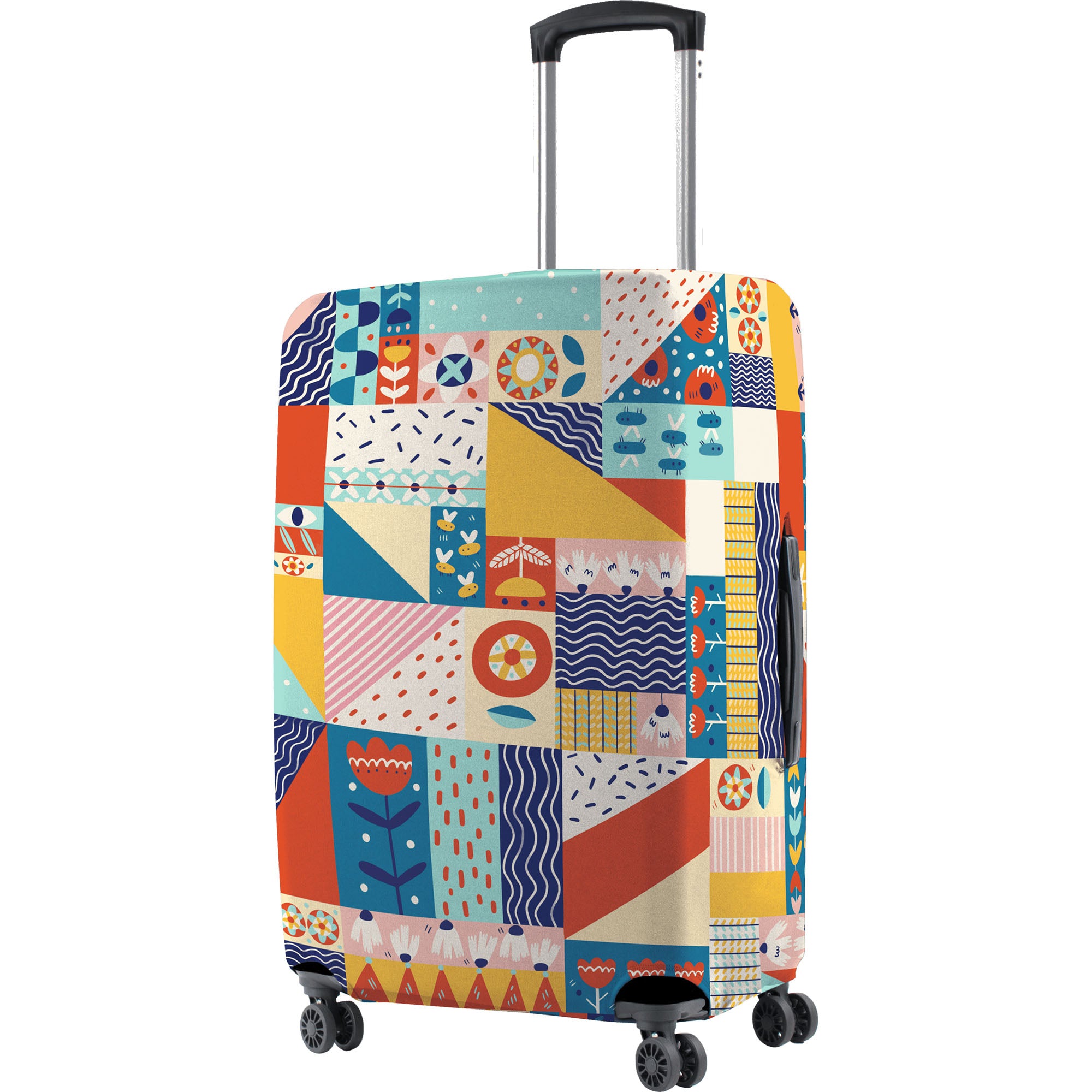 Handcuffs Transparent Luggage Trolley Protective Covers PVC Waterproof Travel  Bag Suitcase Cover (30 Inches)