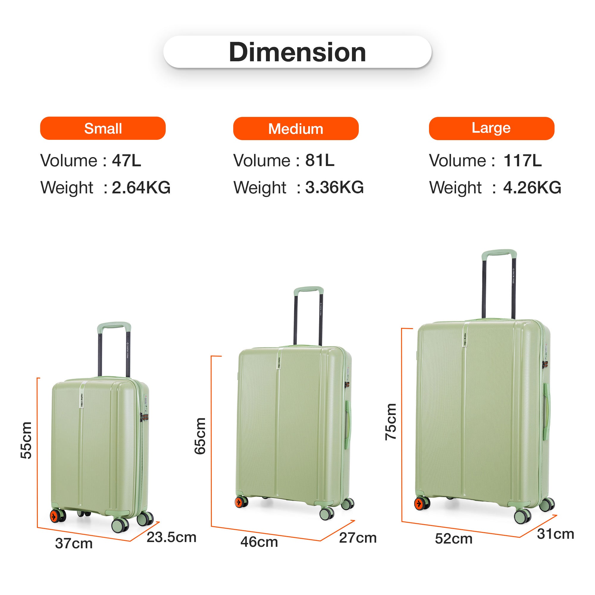 Size Chart Size Of Small Trolley Bag Size Chart Trolly Bag Size 26 Inch Buy Kamiliant By American